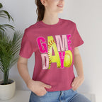 Game Day Softball T-Shirt – Bright Pink & Yellow Softball Graphic Tee