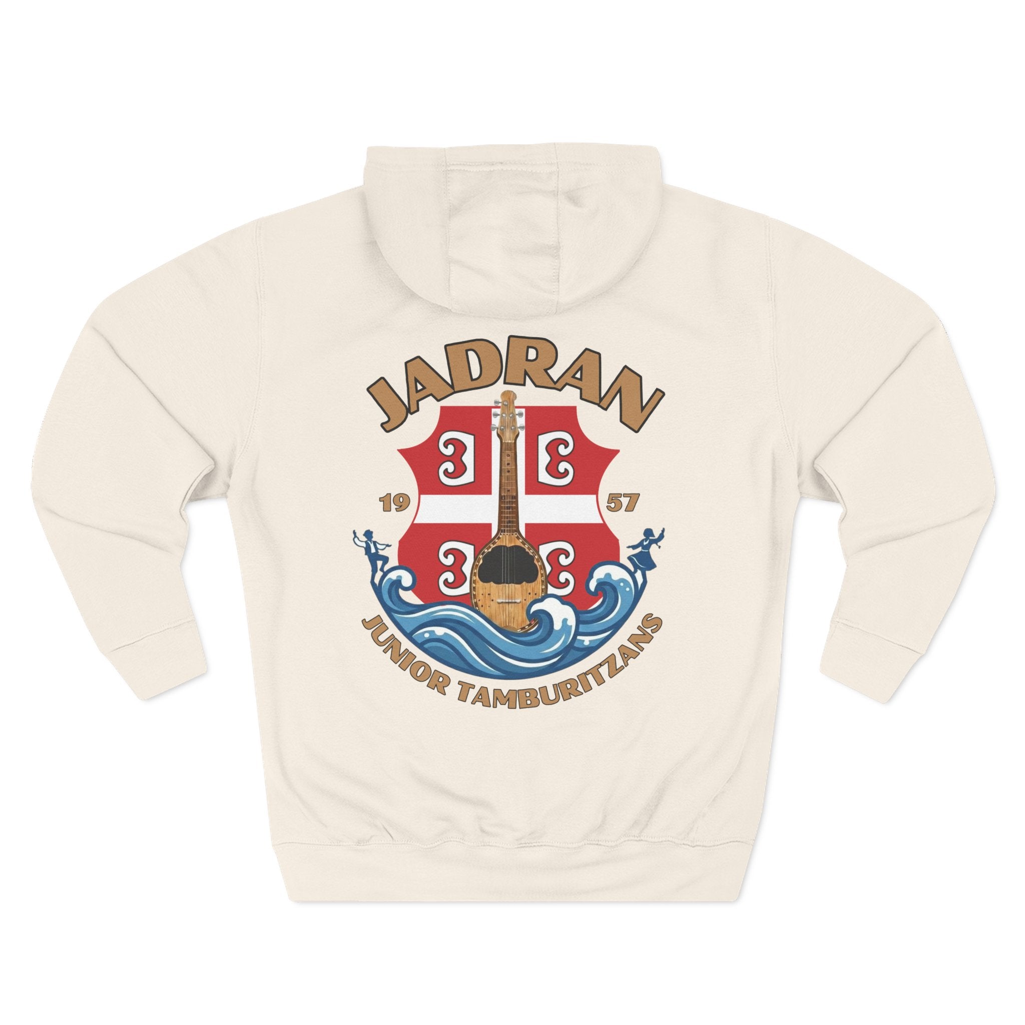 Jadran Junior Tamburitzans Adult Sweatshirt Hoodie - Serbian Logo