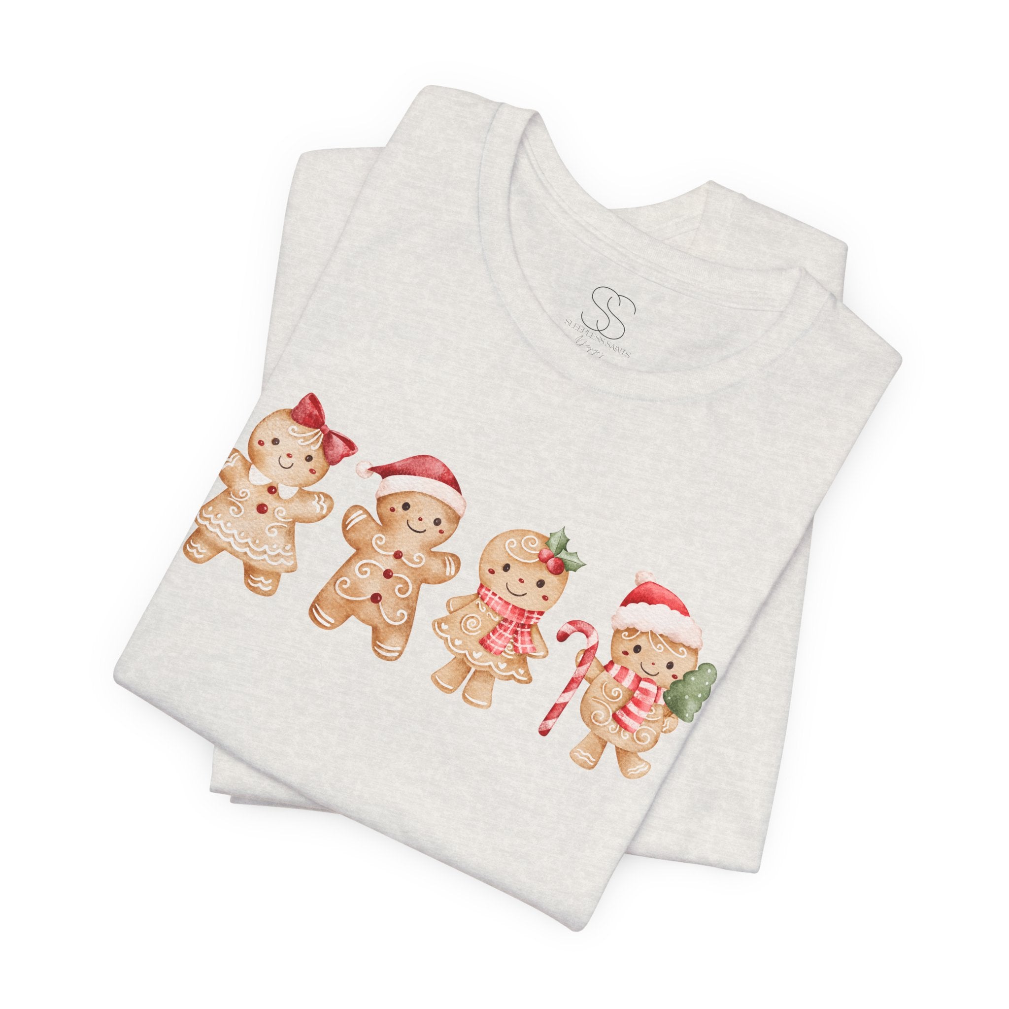 Cute Gingerbread Friends Christmas Tee — Holiday Cookie Crew T-Shirt