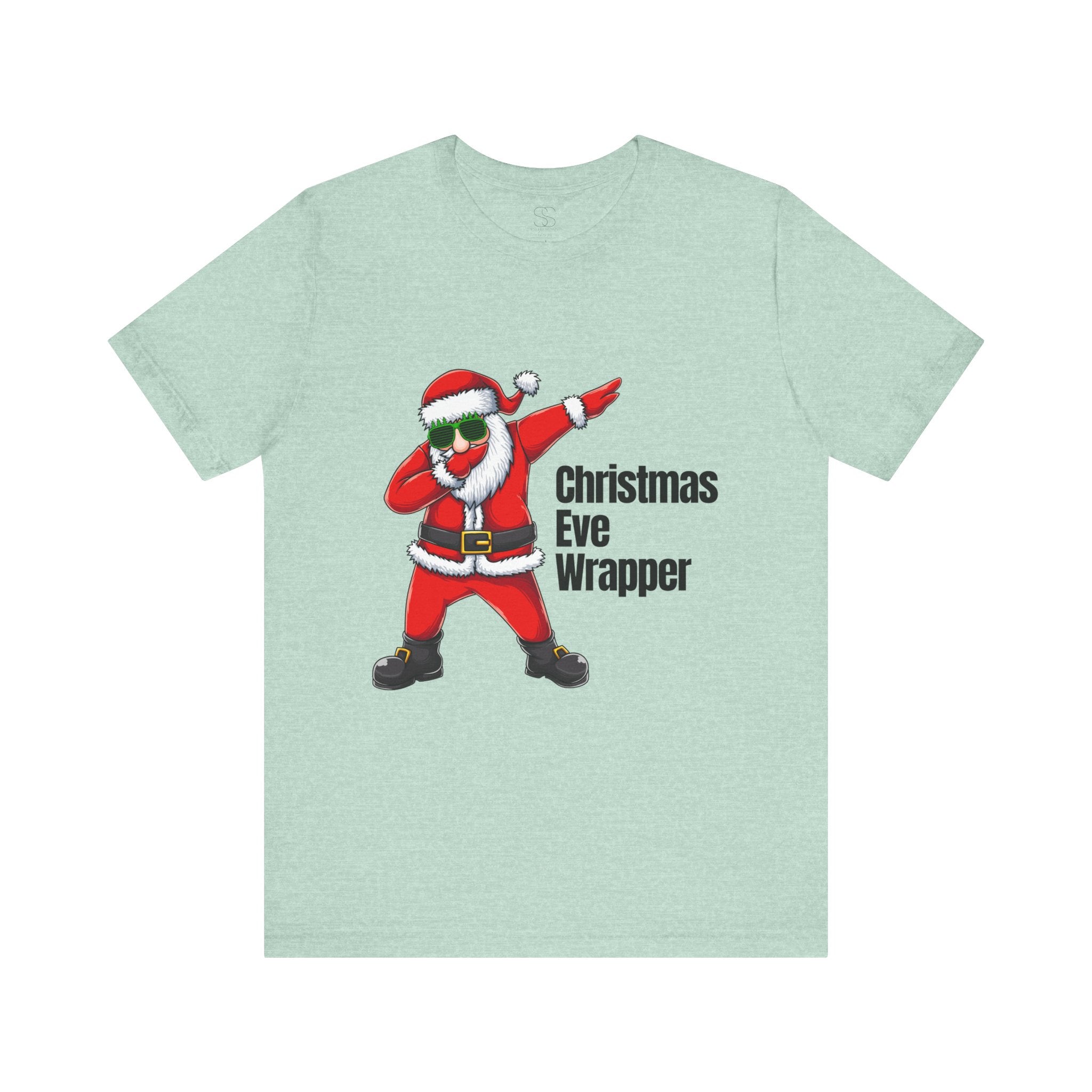 Christmas Eve Wrapper T-Shirt — Dabbing Santa Holiday Tee