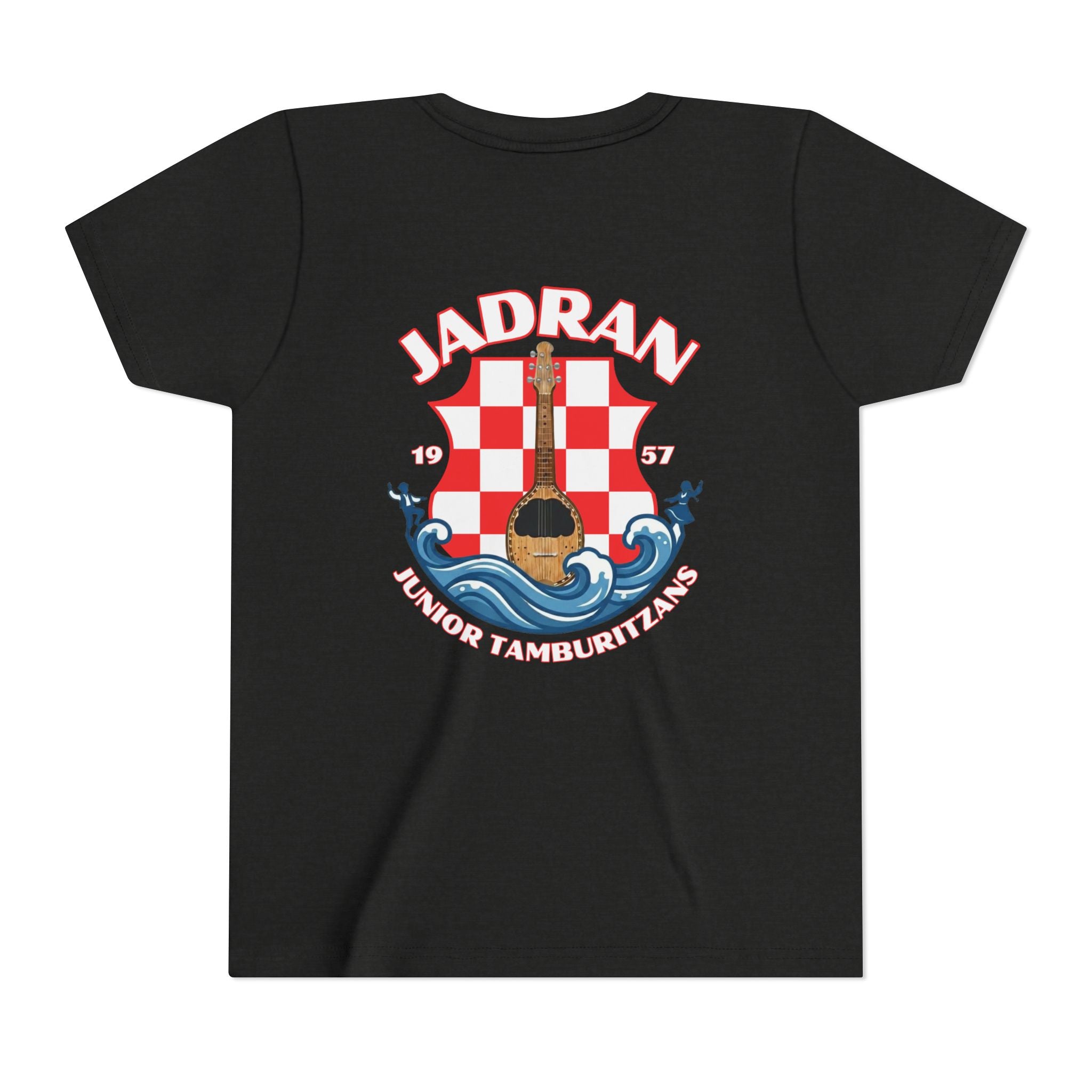 Jadran Junior Tamburitzans Kid Shirt - White and Red Lettering