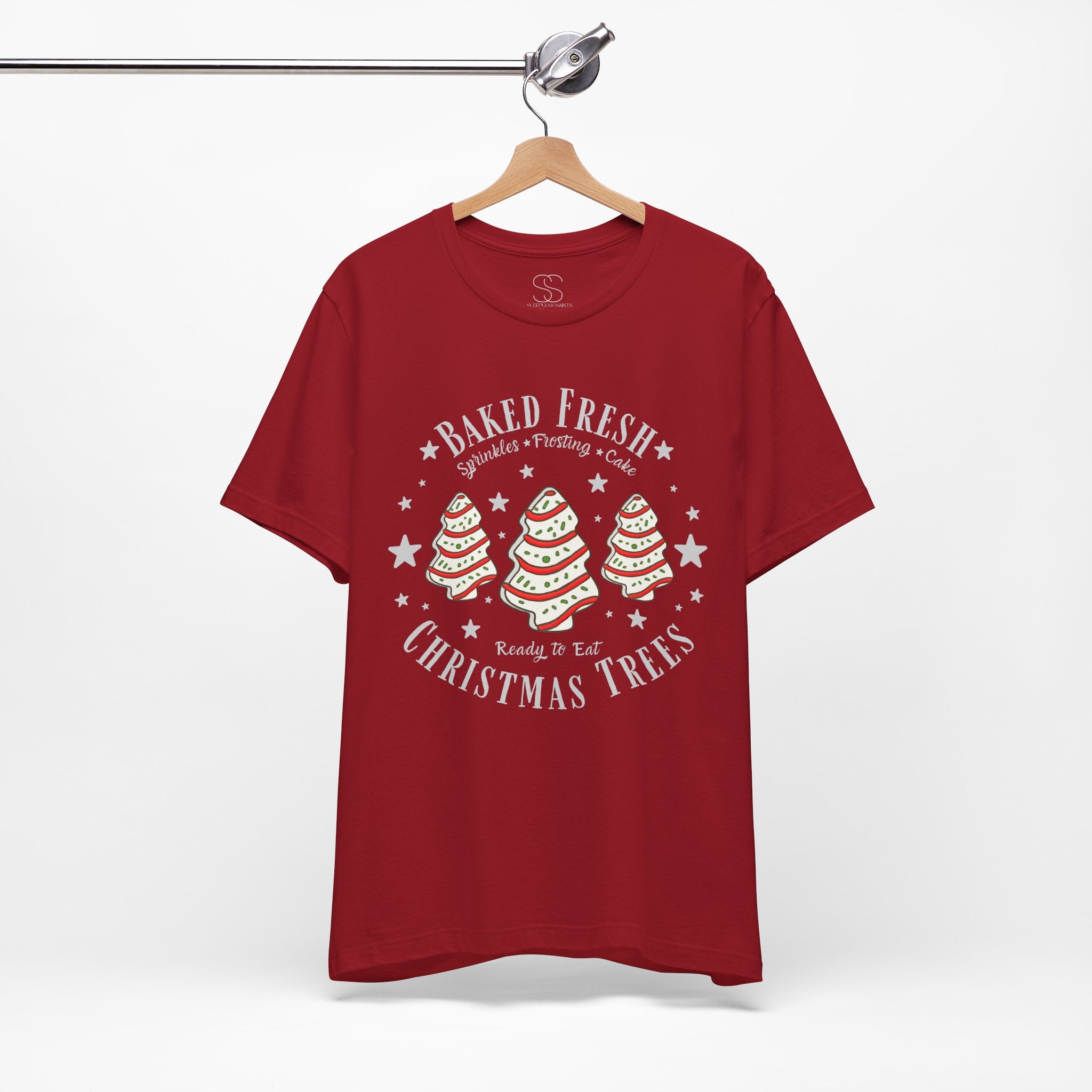 Baked Fresh Christmas Trees T-Shirt — Cute Holiday Baking Graphic Tee