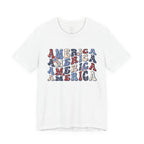 America Retro Adult T-Shirt - Vintage Patriotic 4th of July Tee