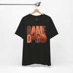 Game Day Basketball T‑Shirt — Retro Orange Basketball Graphic Tee