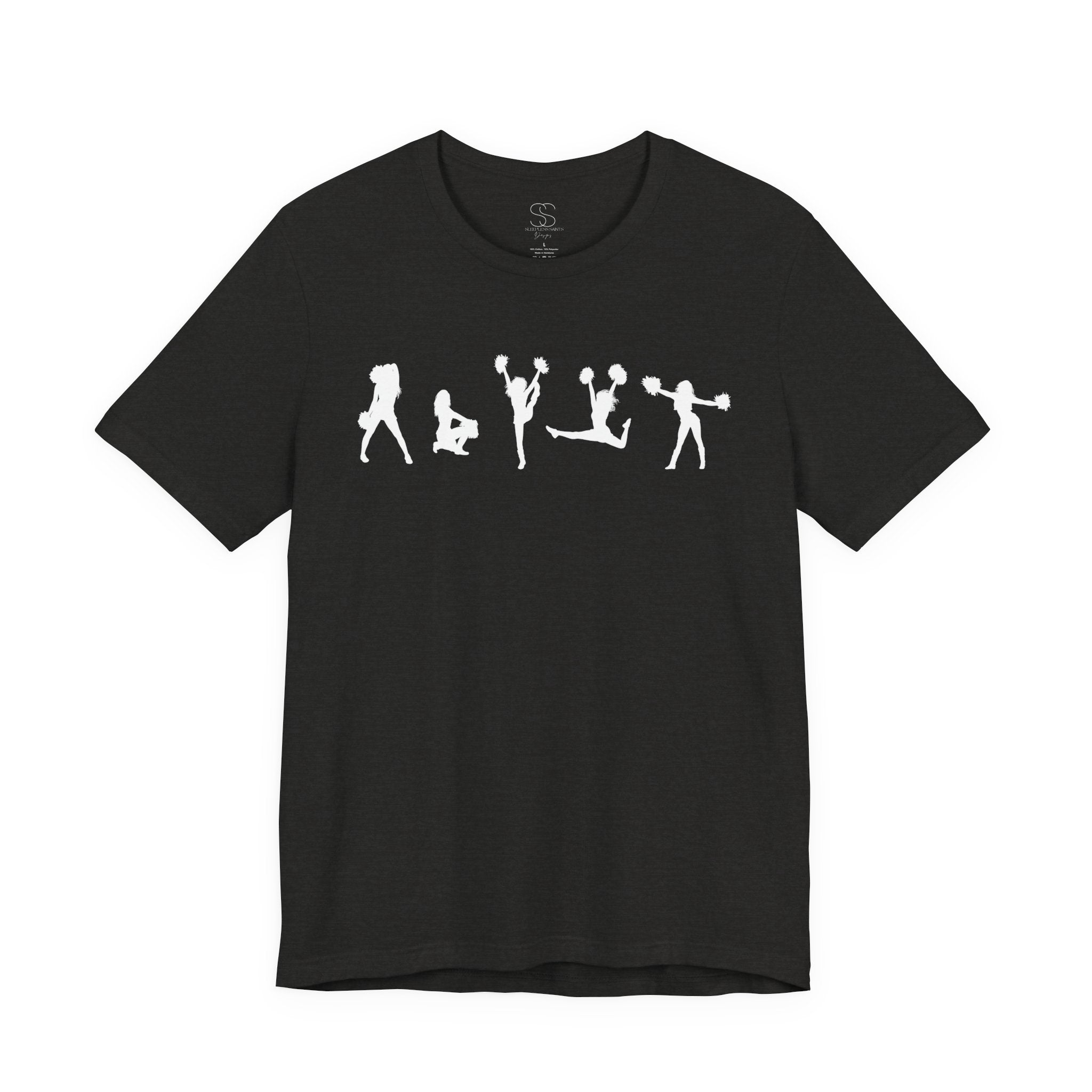 Cheer Poses T-Shirt — Cheerleading Silhouette Tee