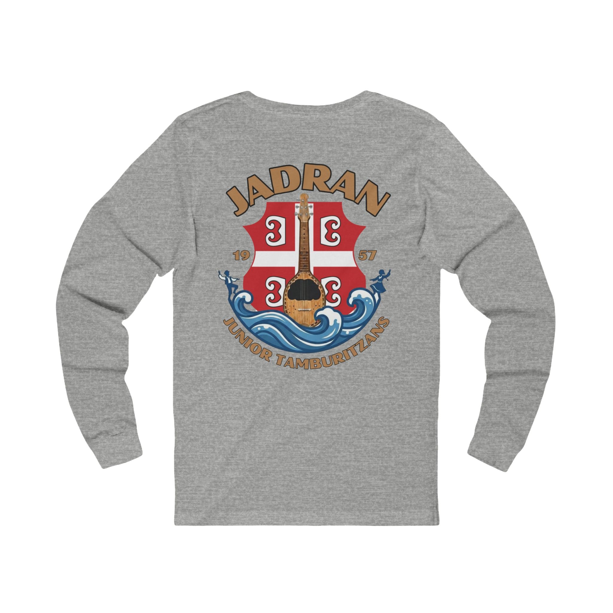 Jadran Junior Tamburitzans Long Sleeve Tee - Serbian Logo