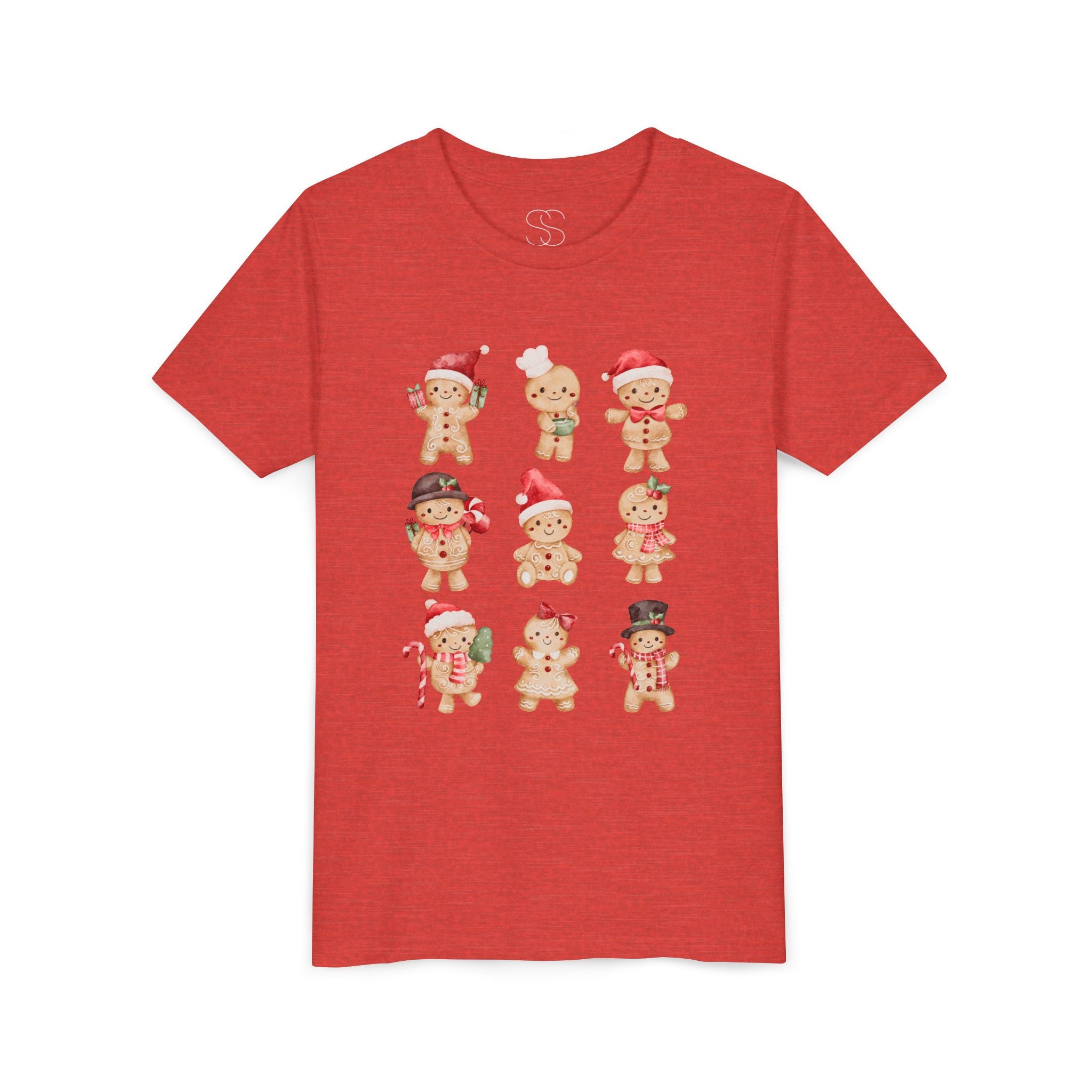 Kids Gingerbread Friends Holiday Tee