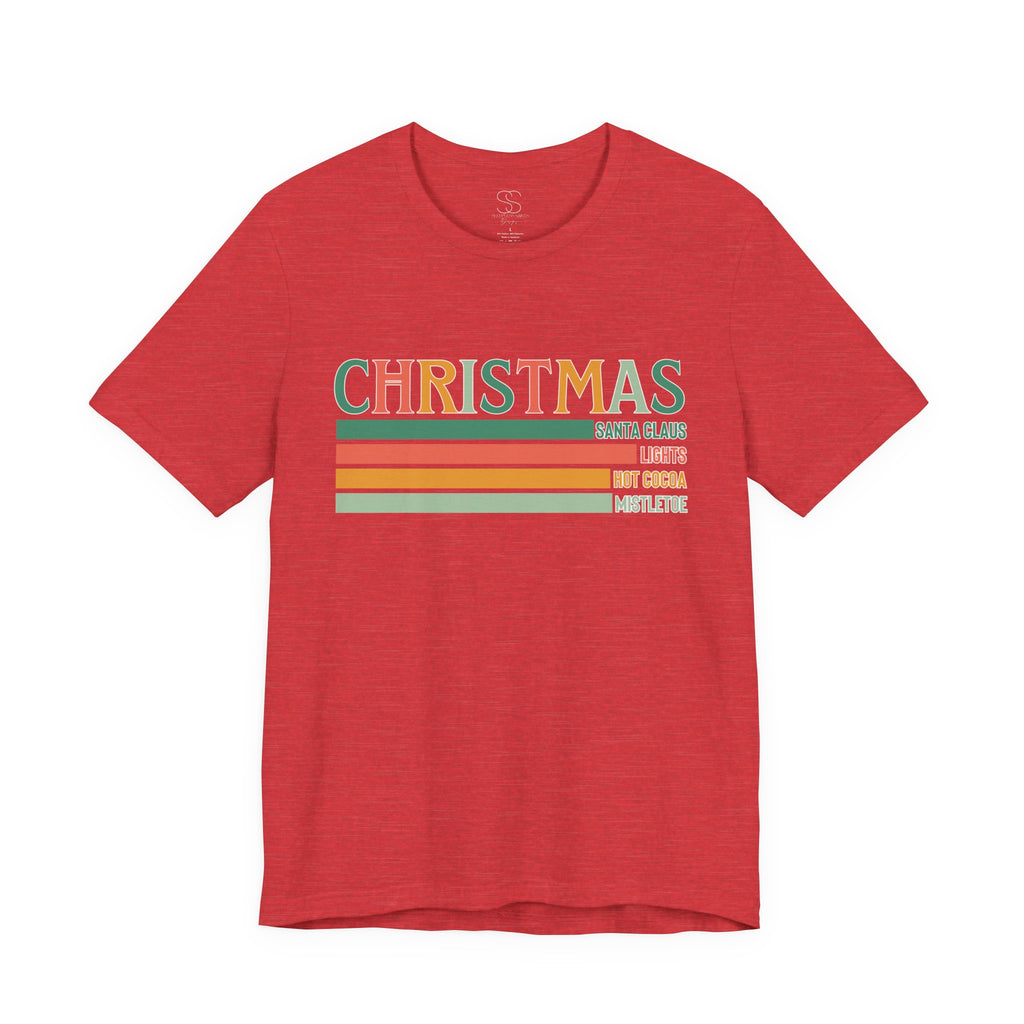 Christmas Words Unisex Jersey Tee