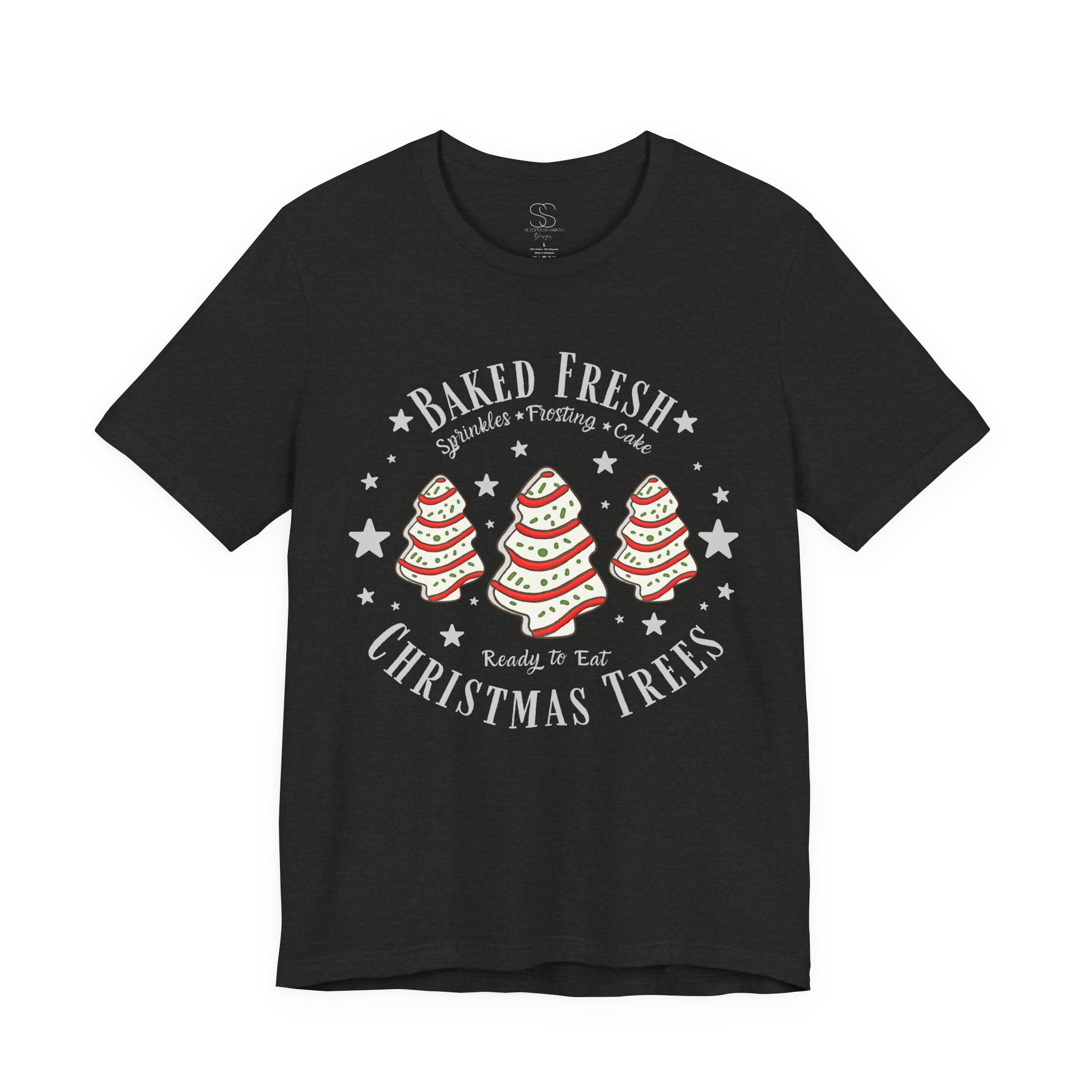 Baked Fresh Christmas Trees T-Shirt — Cute Holiday Baking Graphic Tee