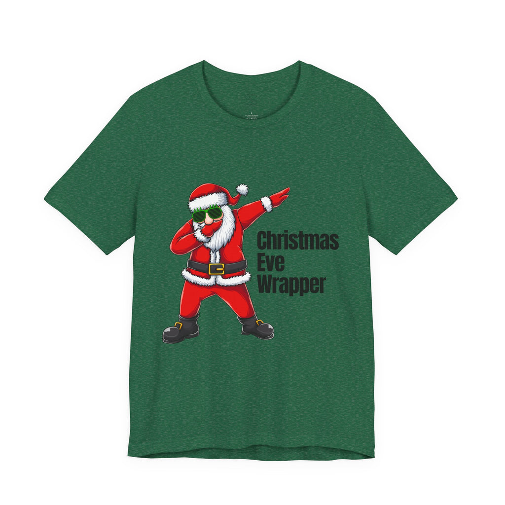 Christmas Eve Wrapper T-Shirt — Dabbing Santa Holiday Tee