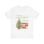 It's the Most Wonderful Time Christmas T-Shirt — Holiday Tree & Fireplace Tee