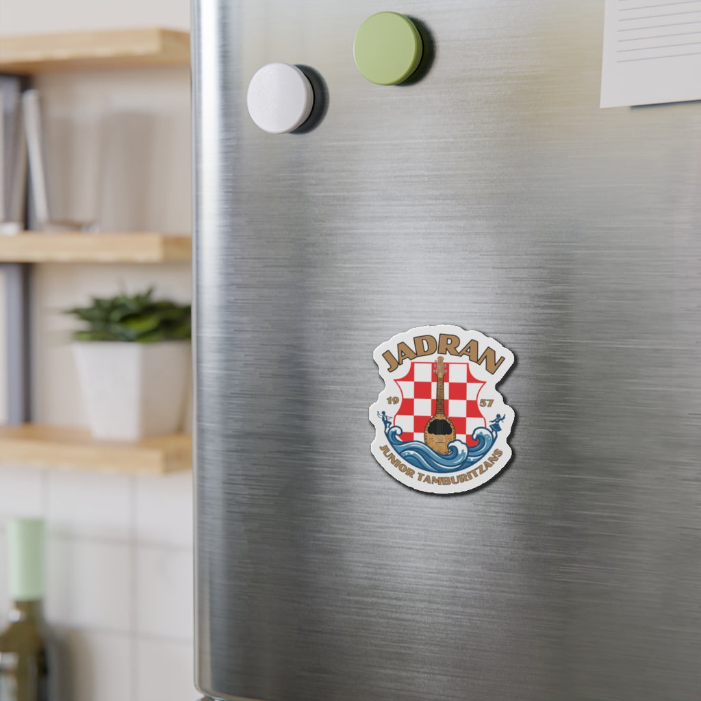 Jadran Junior Tamburitzans Crest Die-Cut Magnet
