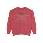 Merry Christmas Stitching Unisex Garment-Dyed Sweatshirt