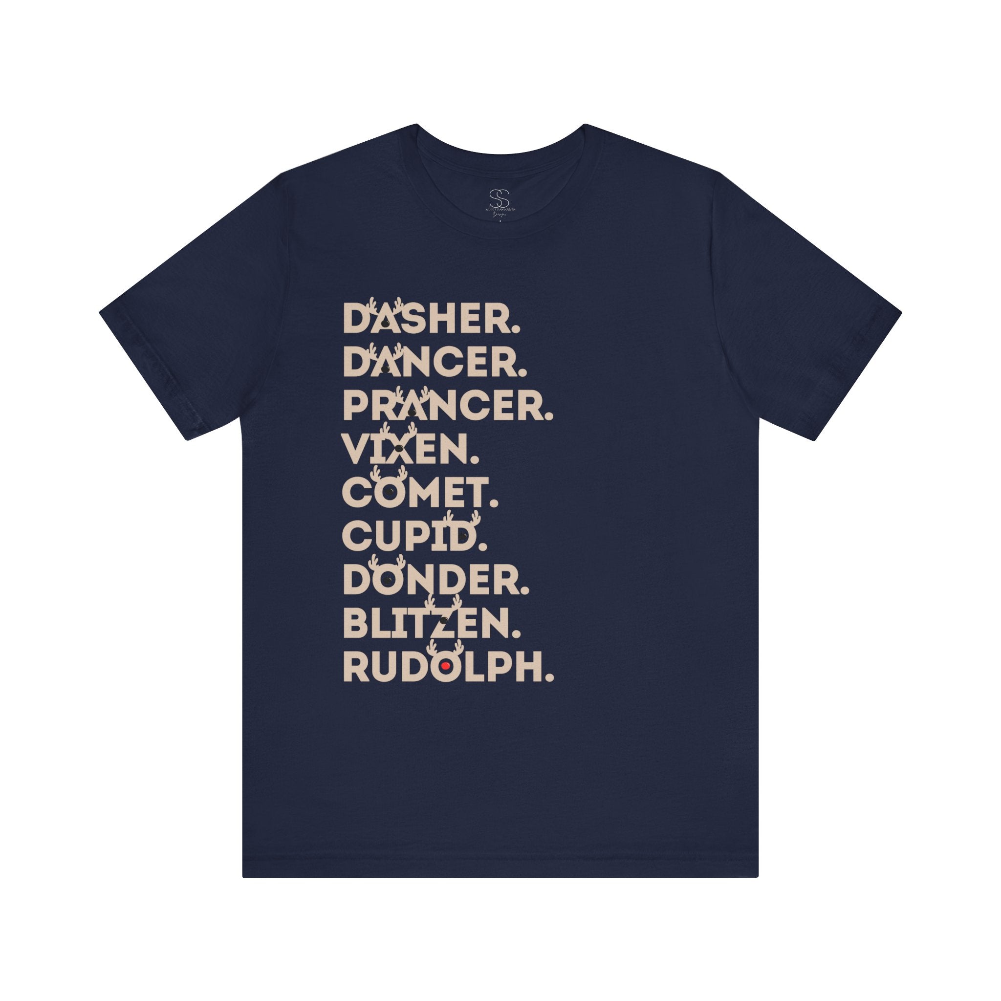 Christmas Reindeer Names Tee