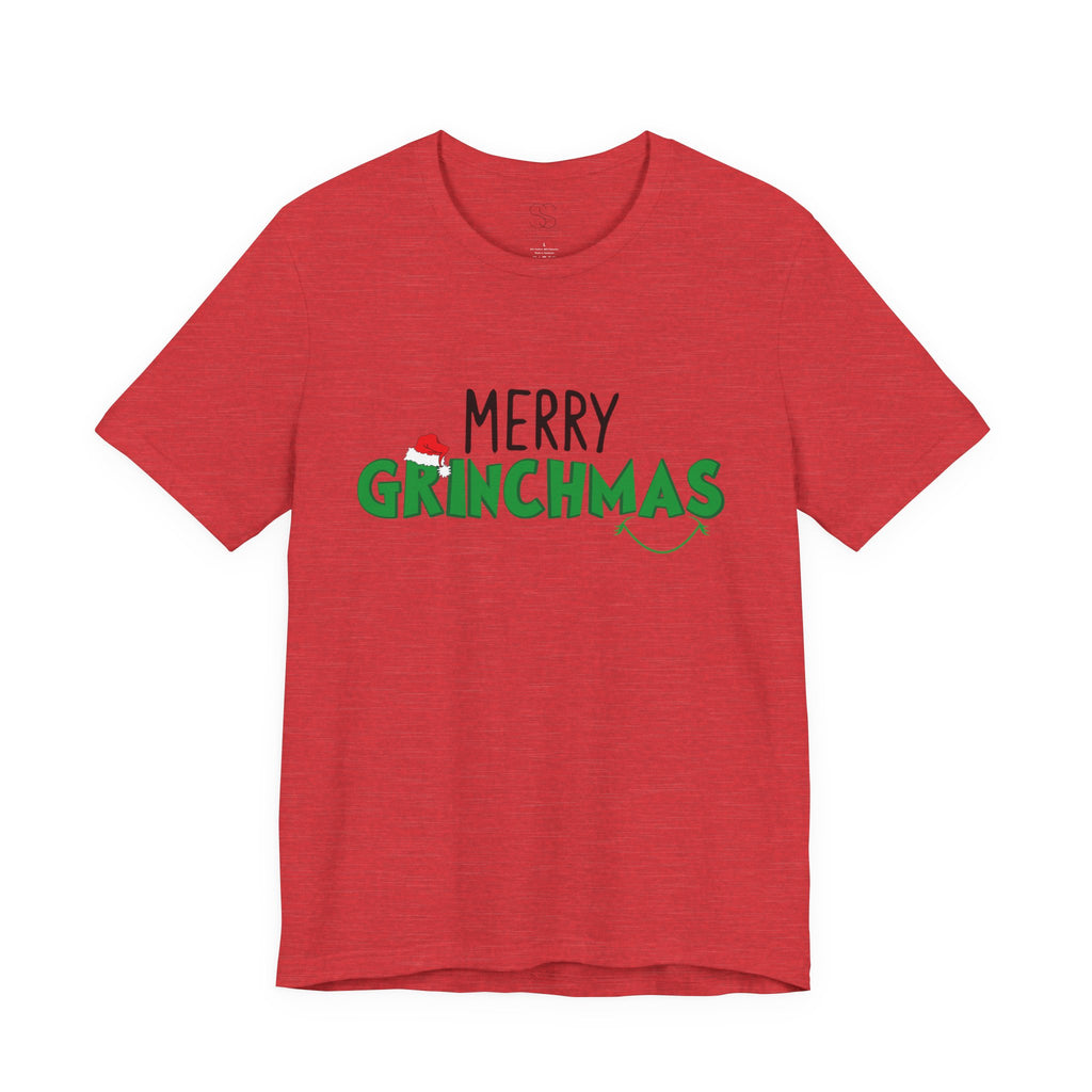 Merry Grinchmas Tee - Unisex Short Sleeve Christmas Shirt