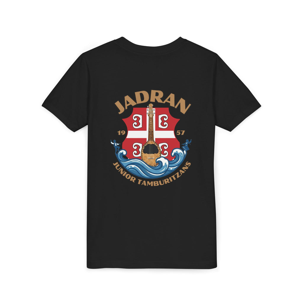 Jadran Junior Tamburitzans Kid Shirt - Tan Lettering & Serbian
