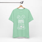 Easter Bunny Typography Tee — "Happy Easter" Spring Graphic T-Shirt