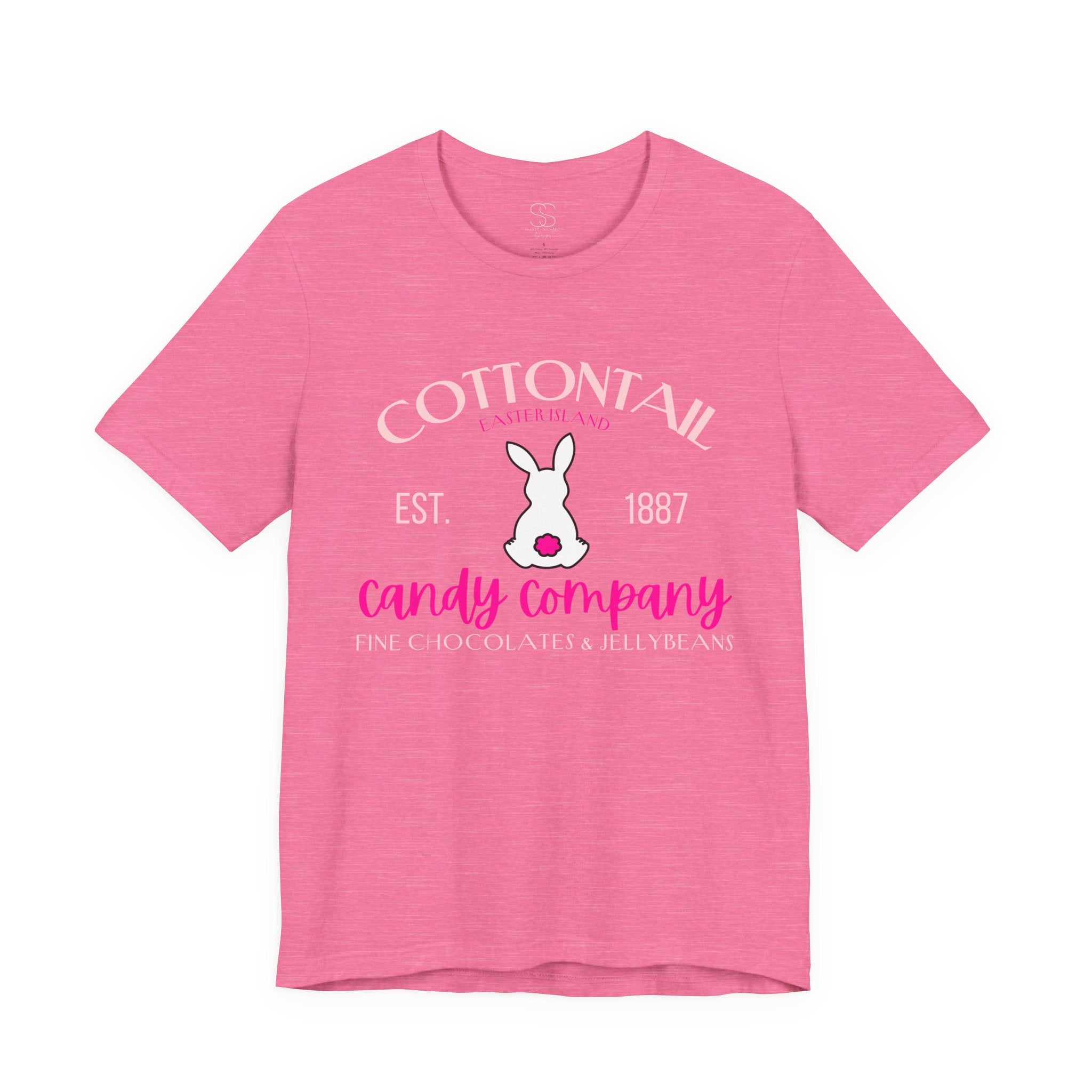 Cottontail Candy Company Tee – Cute Bunny Vintage Candy Shop Shirt