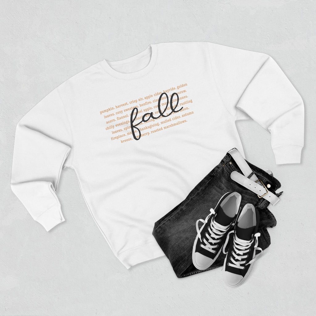 Fall Words Unisex Crewneck Sweatshirt