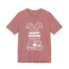 Easter Bunny Typography Tee — "Happy Easter" Spring Graphic T-Shirt