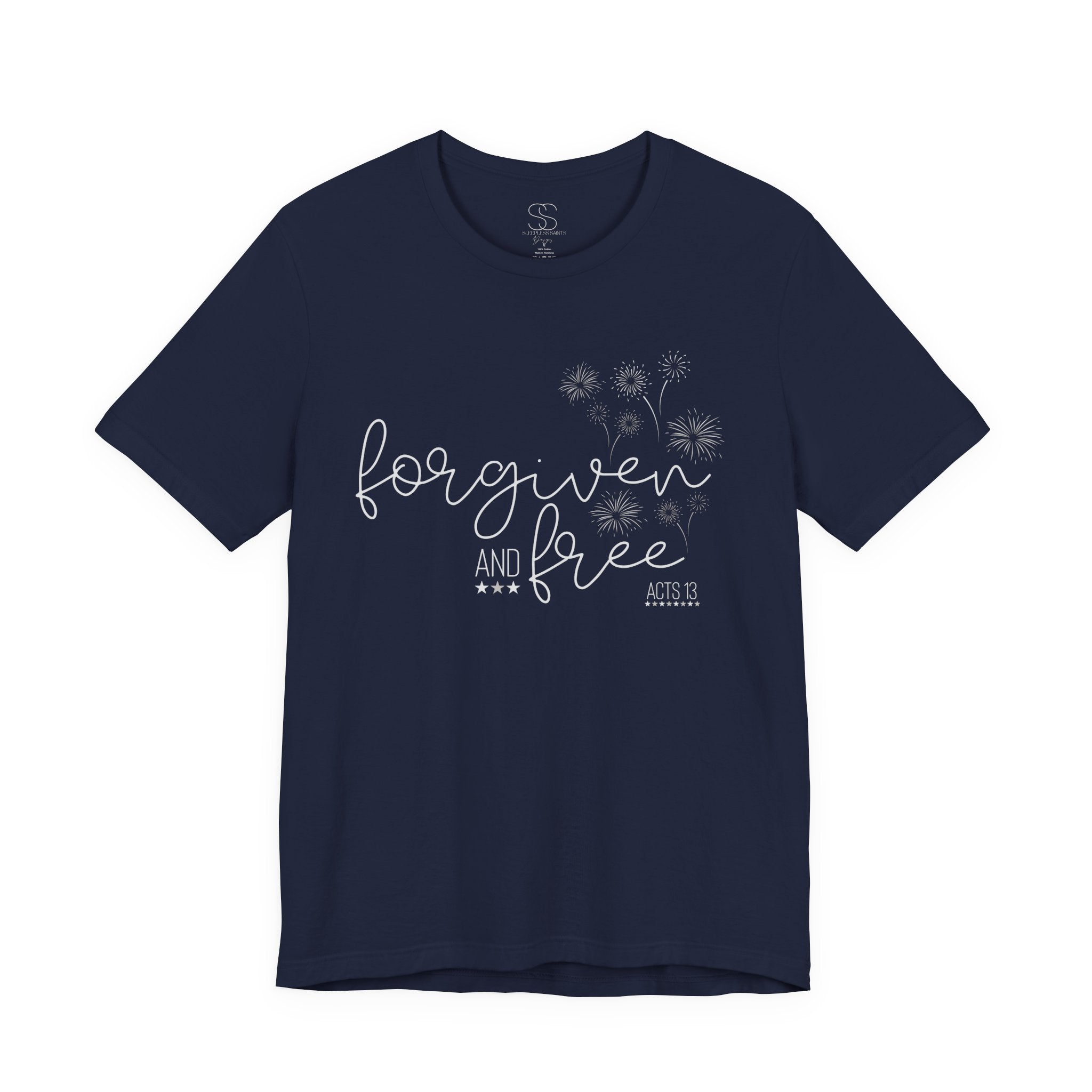 Forgiven and Free T-Shirt - Christian Faith Tee (Acts 13)