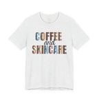 Coffee and Skincare Tee — Animal Pattern Graphic T-Shirt for Beauty Lovers