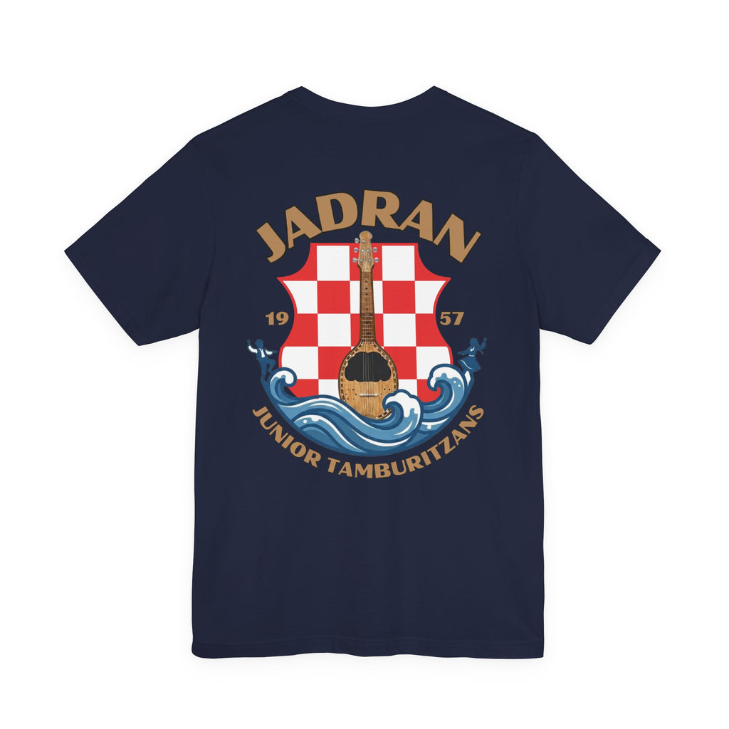 Jadran Junior Tamburitzans Adult T‑Shirt - Tan Lettering