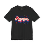 America Retro Graphic Tee - Patriotic 4th of July T-Shirt