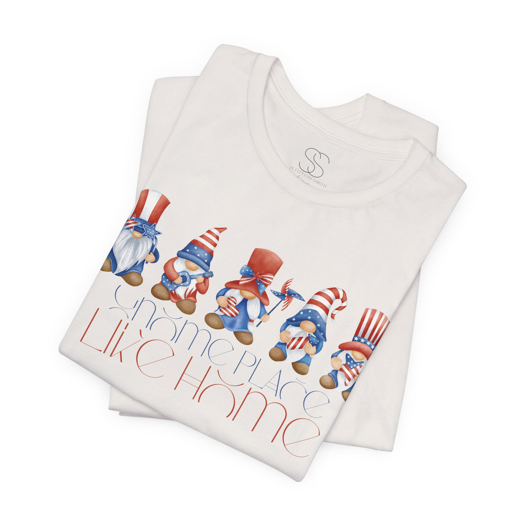 Patriotic Gnome Tee – Stars & Stripes Fourth of July T‑Shirt