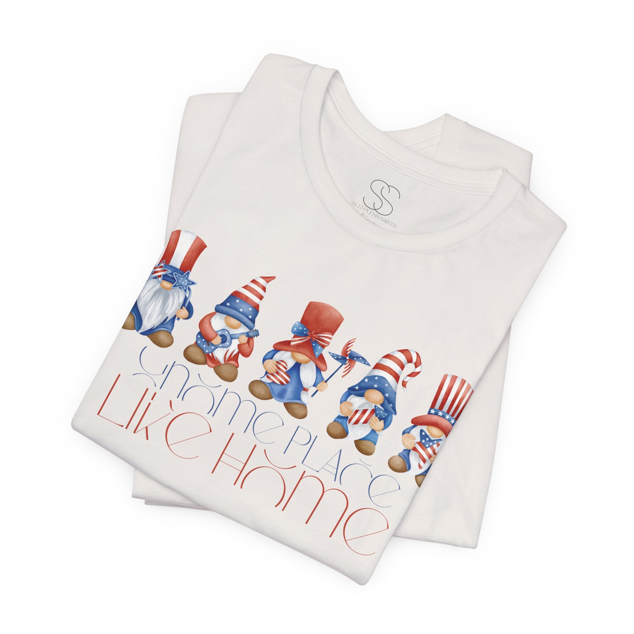 Patriotic Gnome Tee – Stars & Stripes Fourth of July T‑Shirt