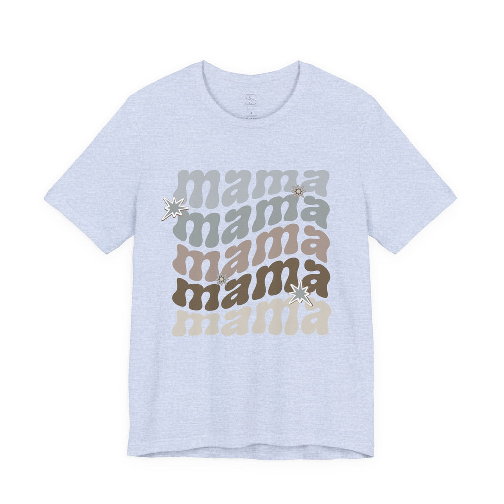 Mama Retro Tee — Vintage-Inspired 'Mama' Stacked Graphic T-Shirt