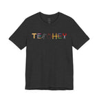 Teacher T-Shirt – Colorful School Supplies Design (TEACHER)