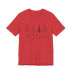 Merry Christmas Minimal Tree Tee