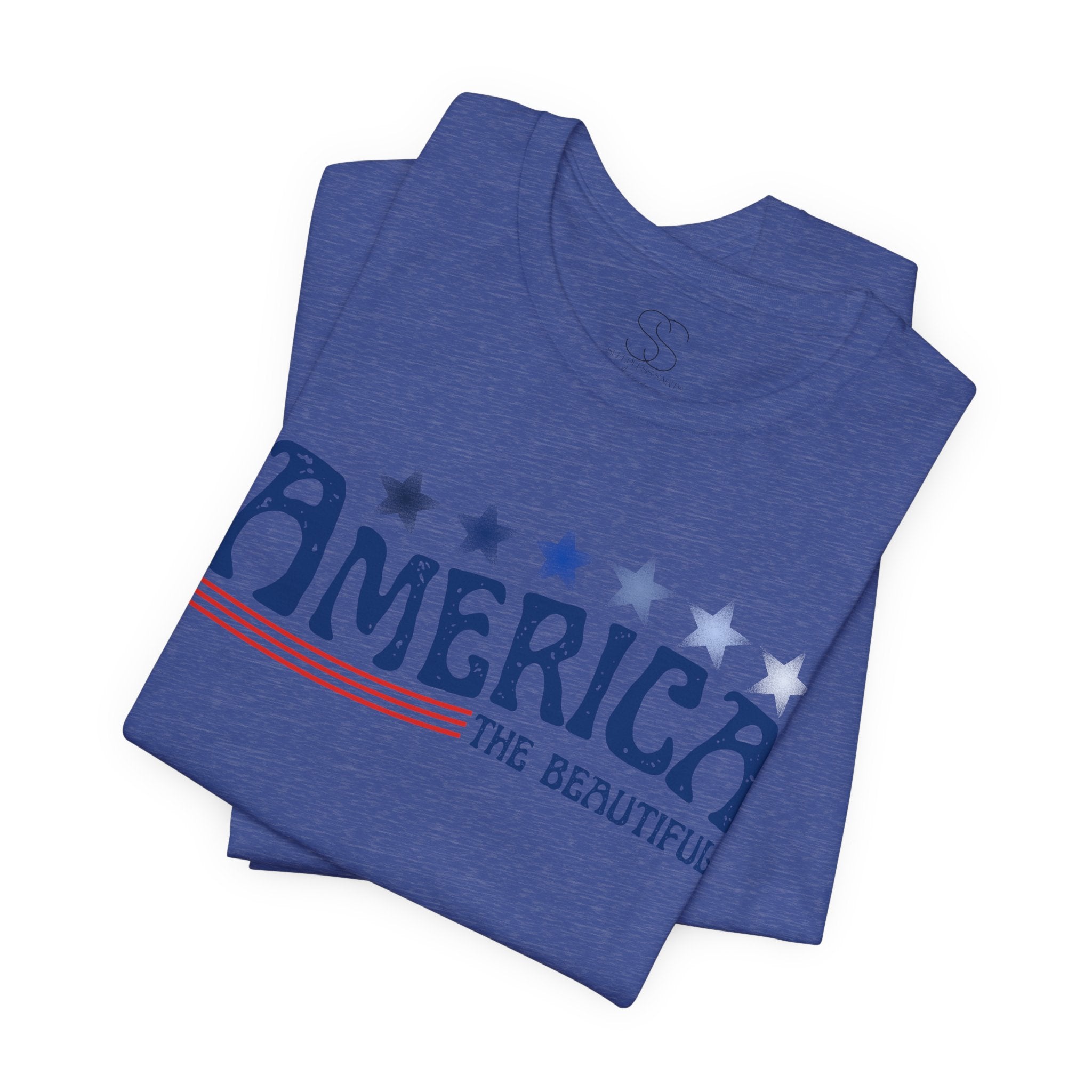 America The Beautiful T-Shirt - Patriotic 4th of July Tee