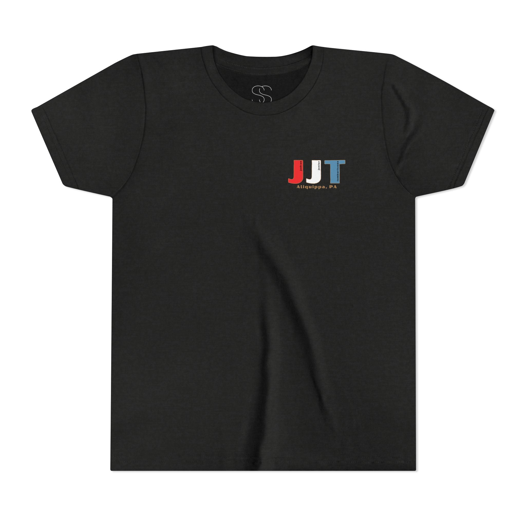 Jadran Junior Tamburitzans Kid Shirt - White and Red Lettering & Serbian Logo