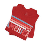 America Patriotic T-Shirt – Retro Stars & Stripes Graphic Tee