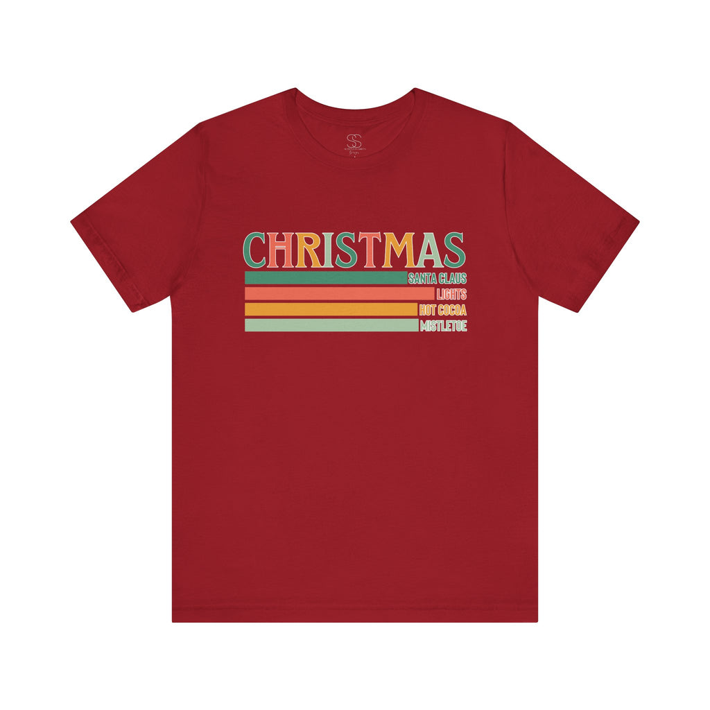 Christmas Words Unisex Jersey Tee