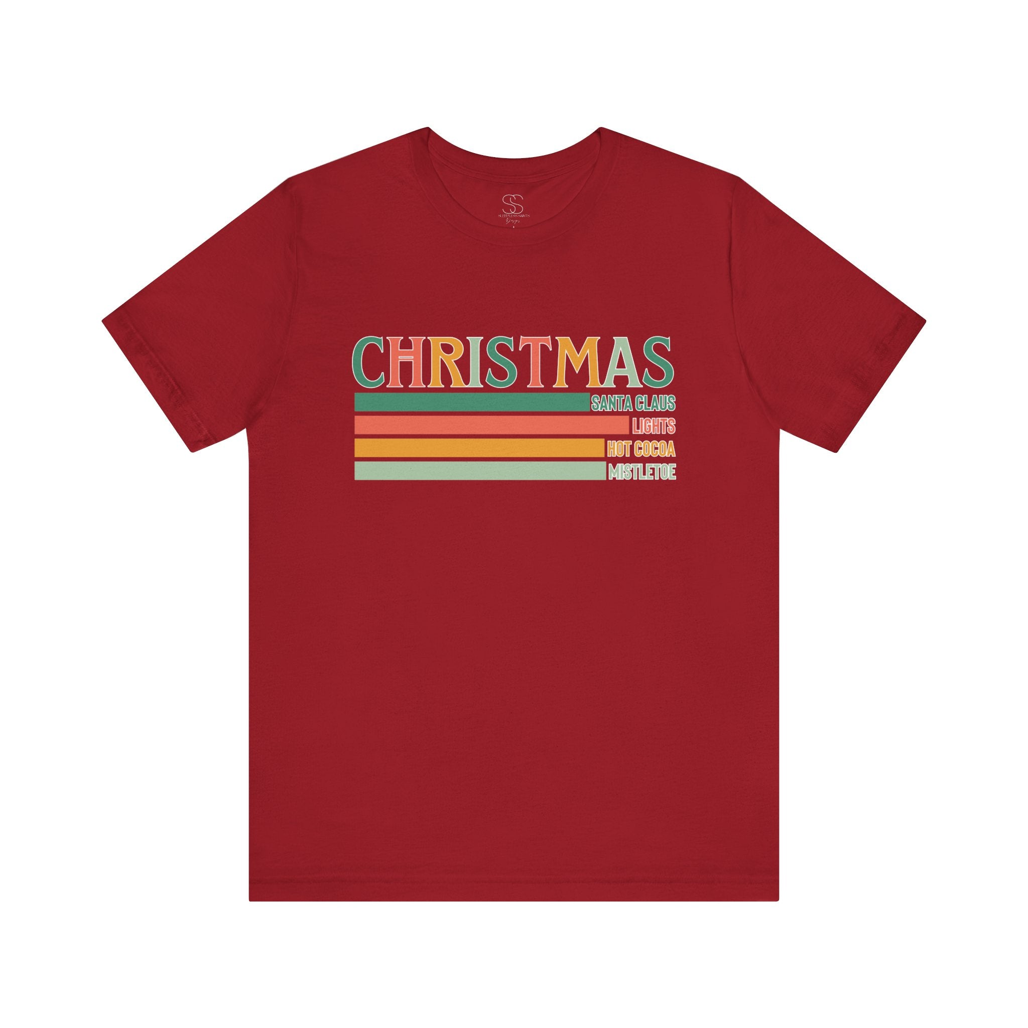 Christmas Words Unisex Jersey Tee