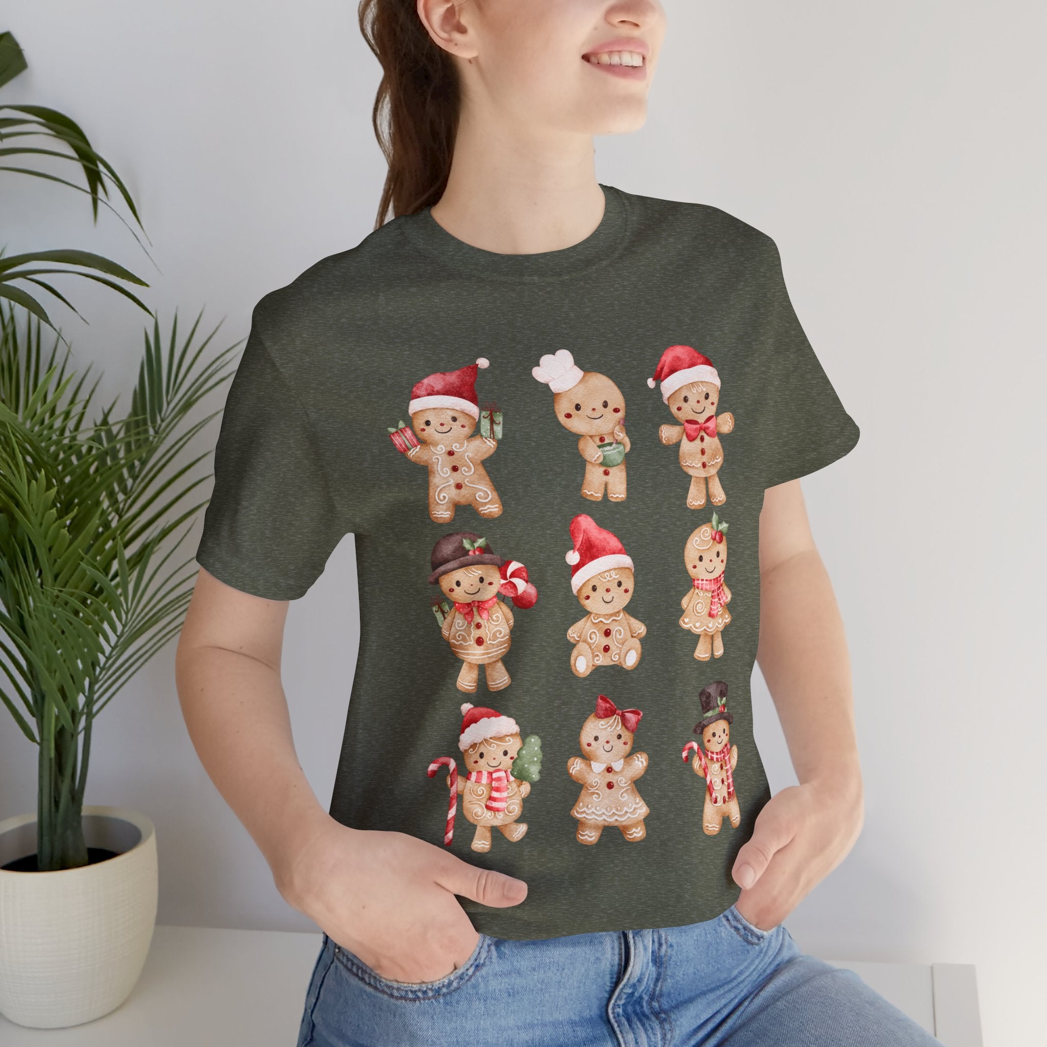 Christmas Gingerbread Characters Tee – Cute Holiday Cookie Shirt
