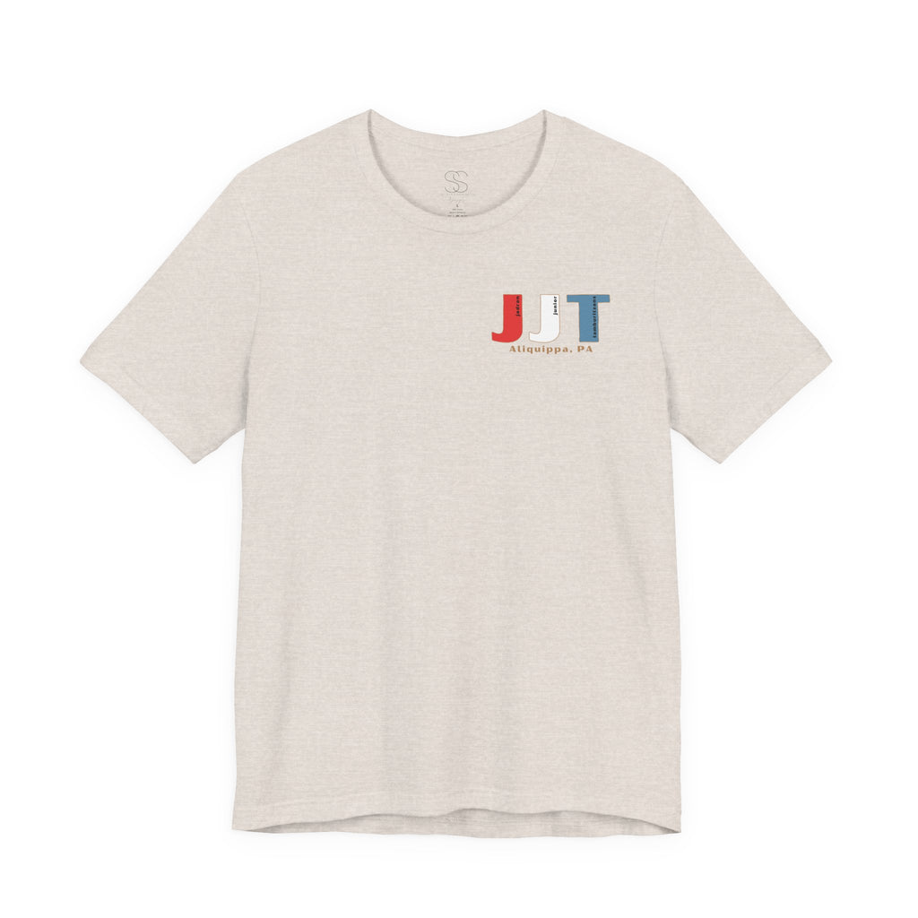 Jadran Junior Tamburitzans Adult T‑Shirt - White and Red Lettering