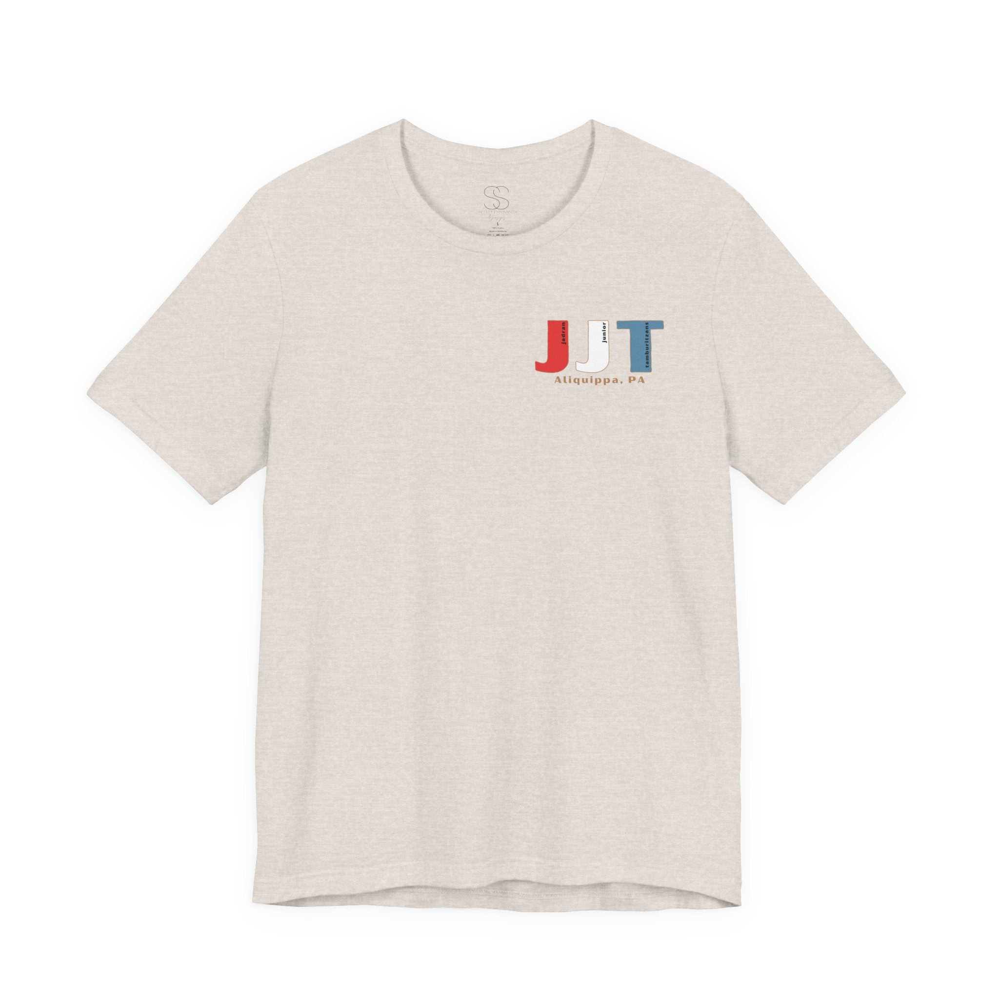 Jadran Junior Tamburitzans Adult T‑Shirt - White and Red Lettering