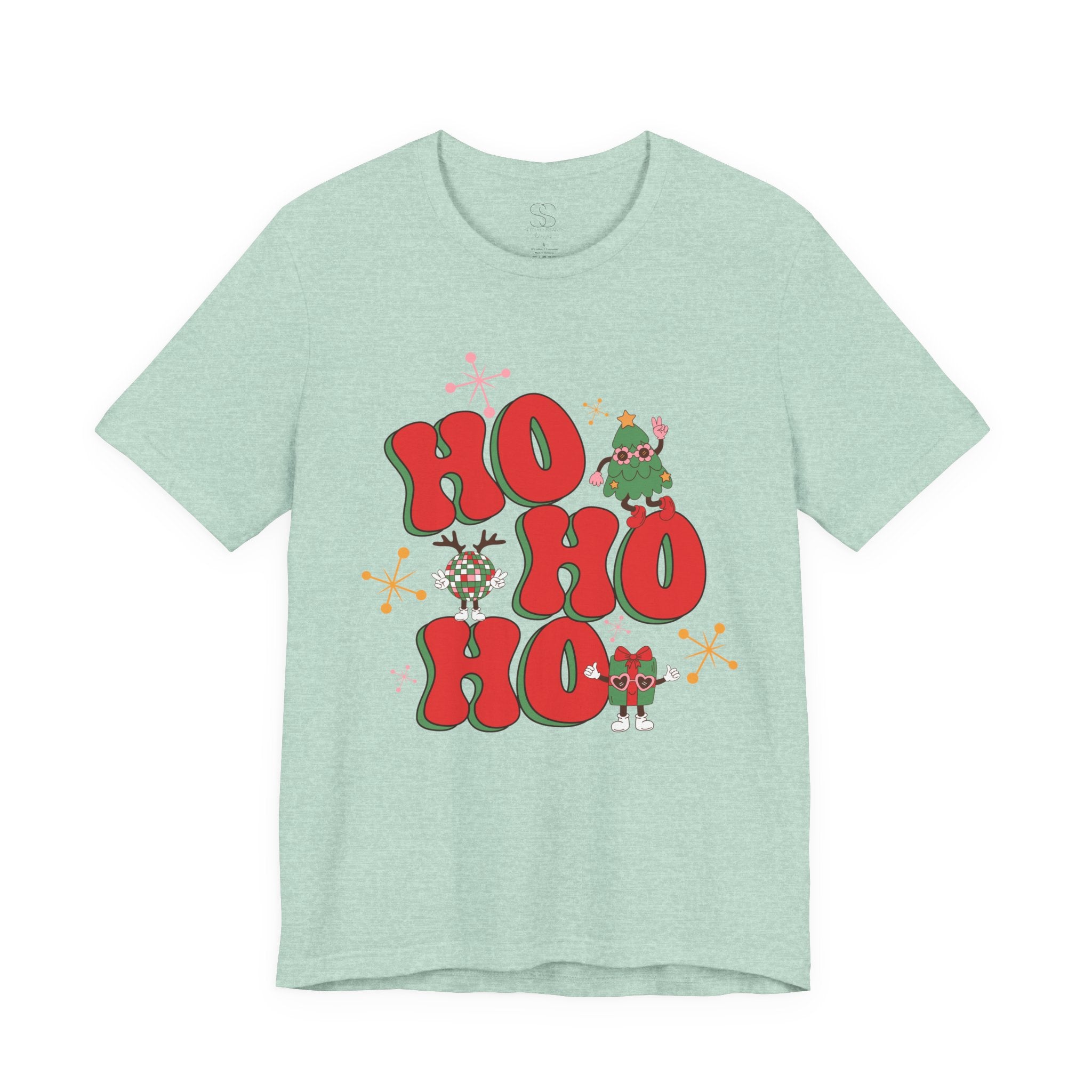 Christmas 'Ho Ho Ho' Tee – Festive Santa & Elf Holiday T-Shirt