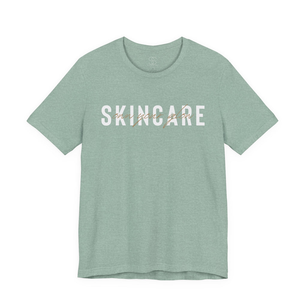 Skincare Graphic Tee — Own Your Glow Script Logo T-Shirt
