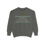 Merry Christmas Stitching Unisex Garment-Dyed Sweatshirt