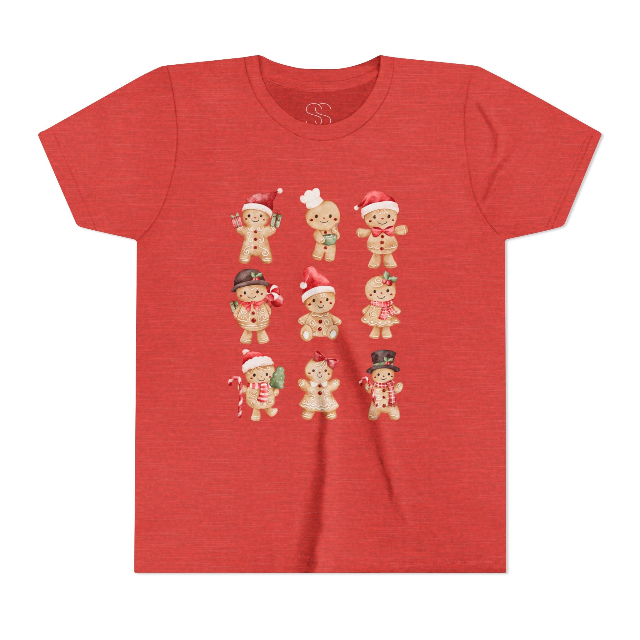 Kids Gingerbread Friends Holiday Tee