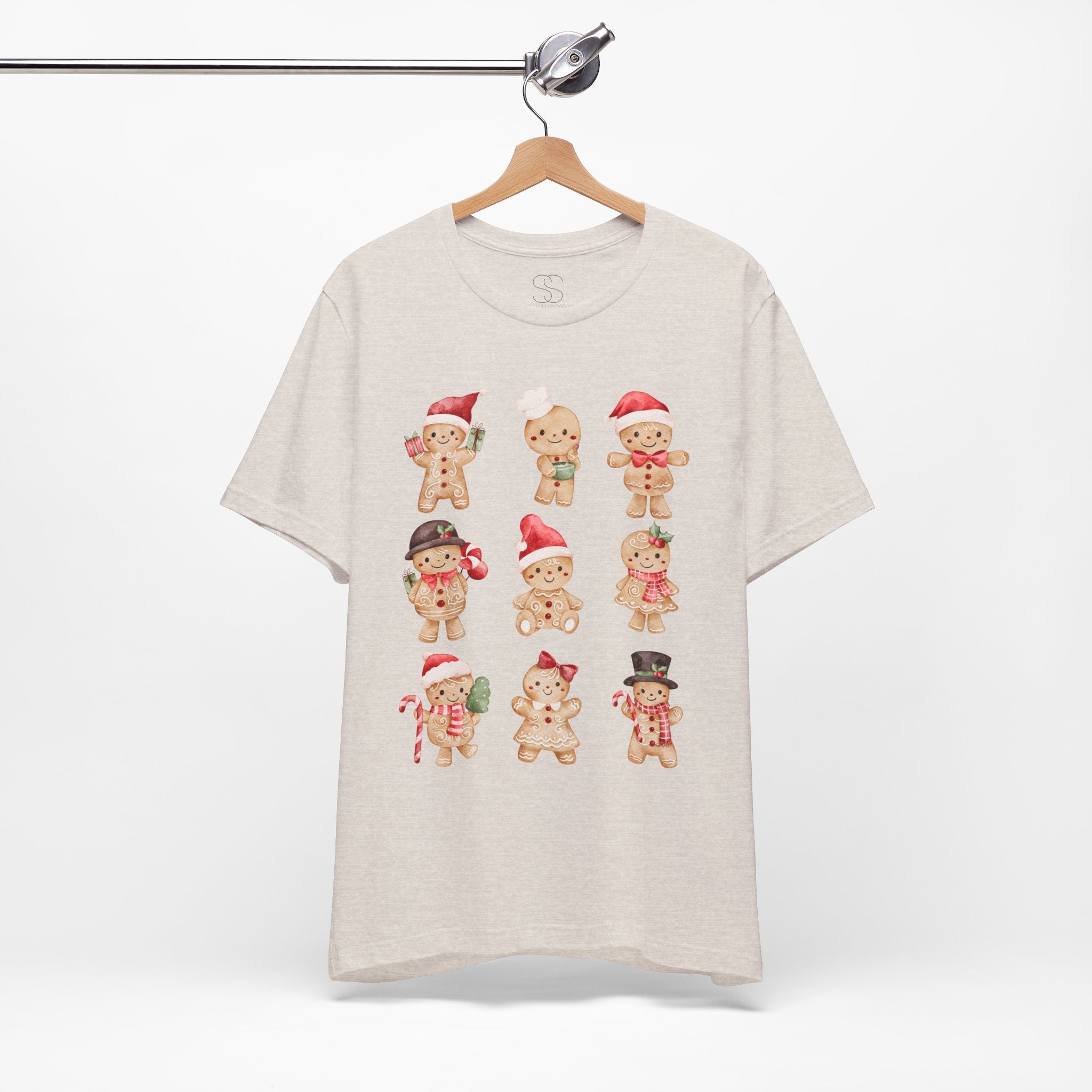 Christmas Gingerbread Characters Tee – Cute Holiday Cookie Shirt