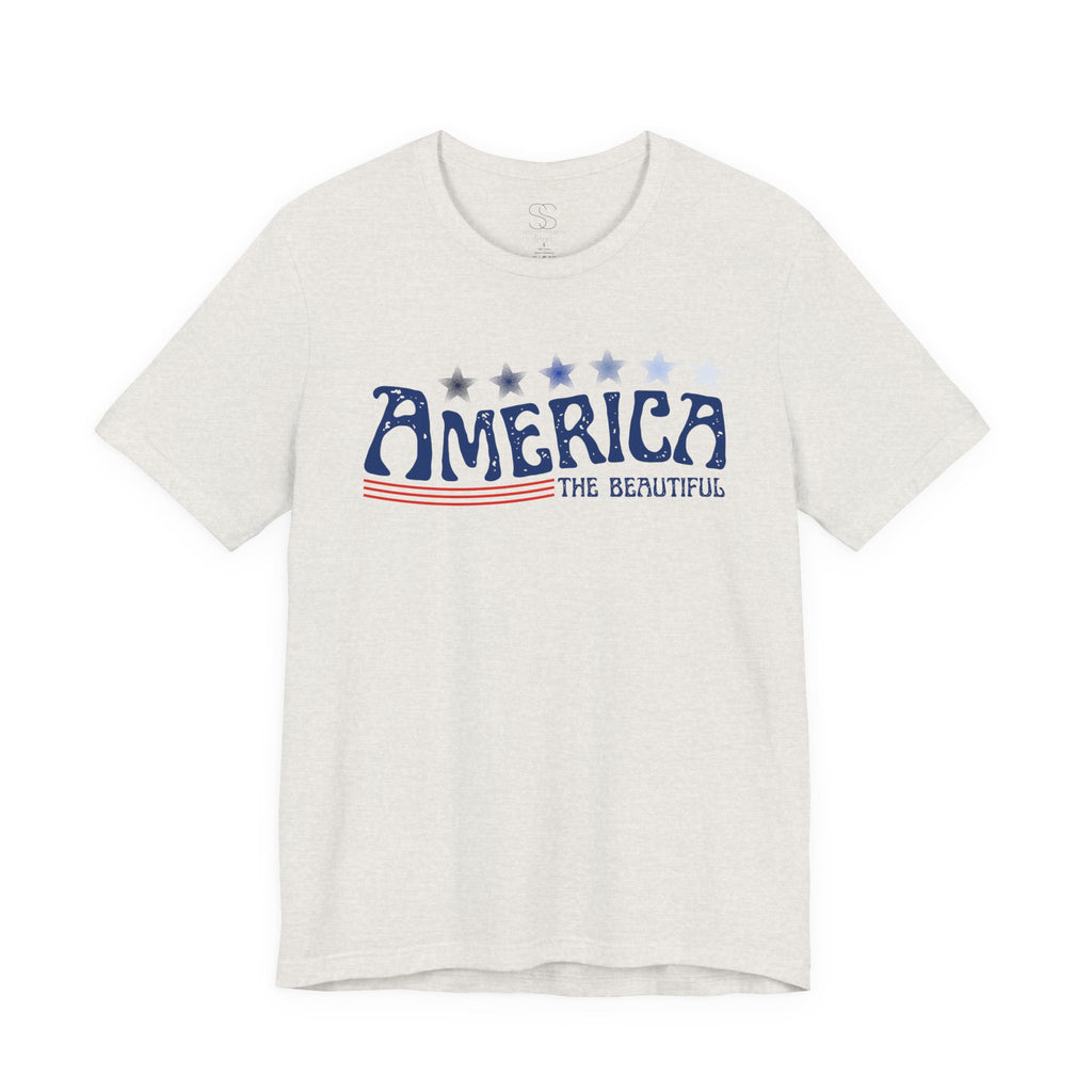 America The Beautiful T-Shirt - Patriotic 4th of July Tee