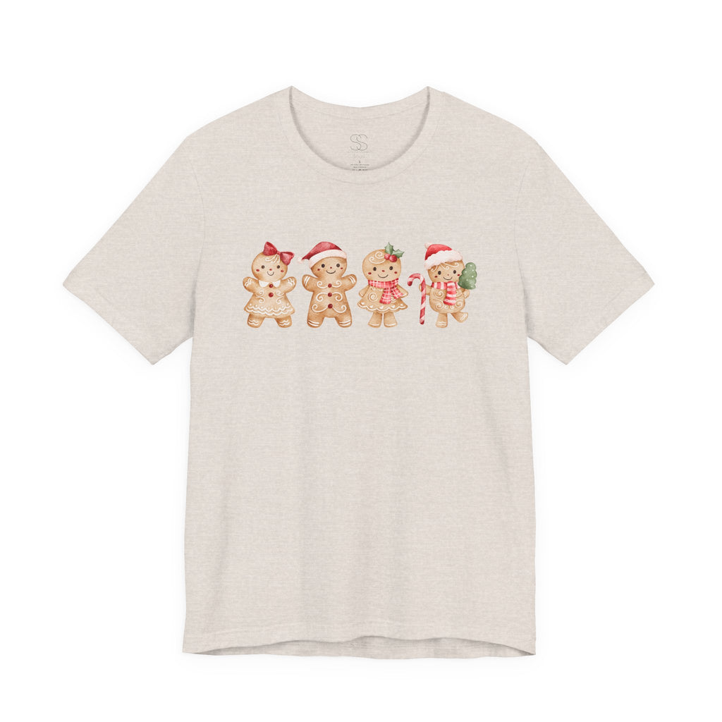 Cute Gingerbread Friends Christmas Tee — Holiday Cookie Crew T-Shirt