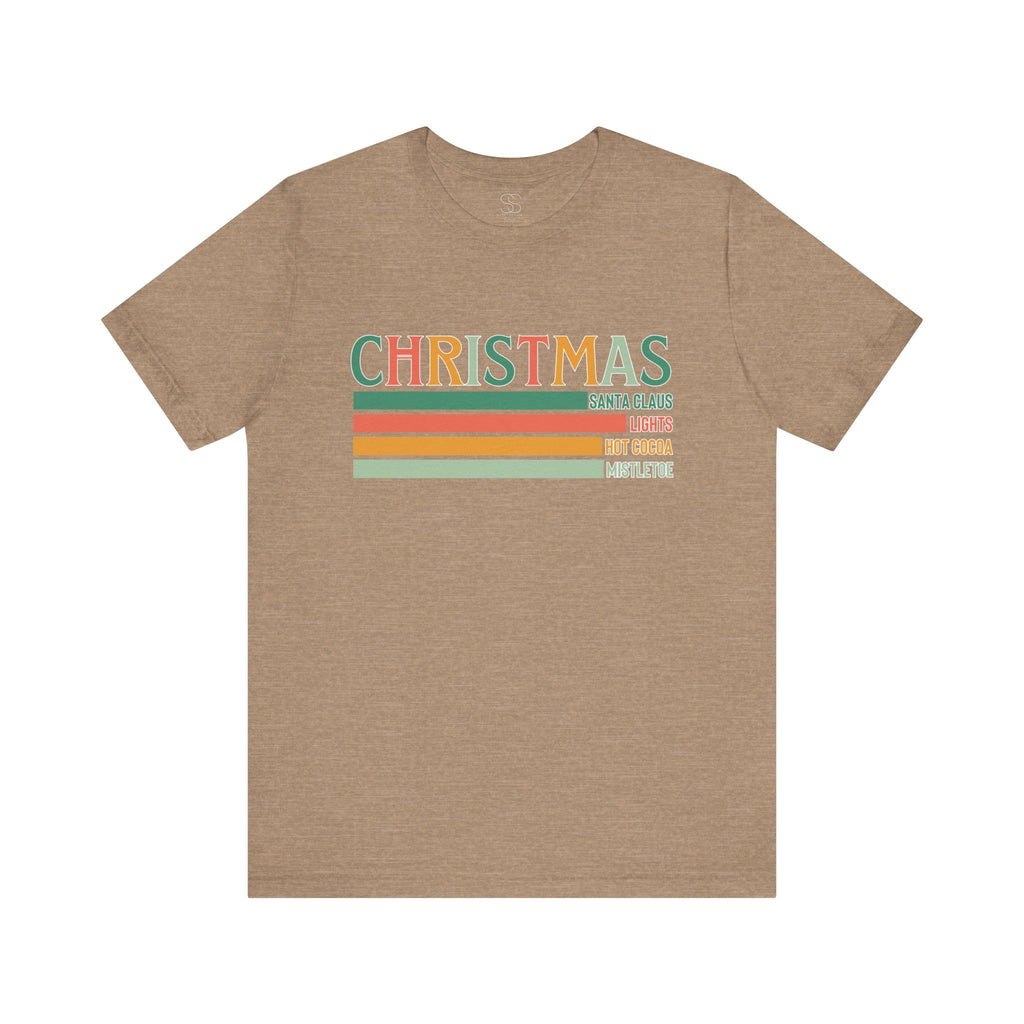 Christmas Words Unisex Jersey Tee