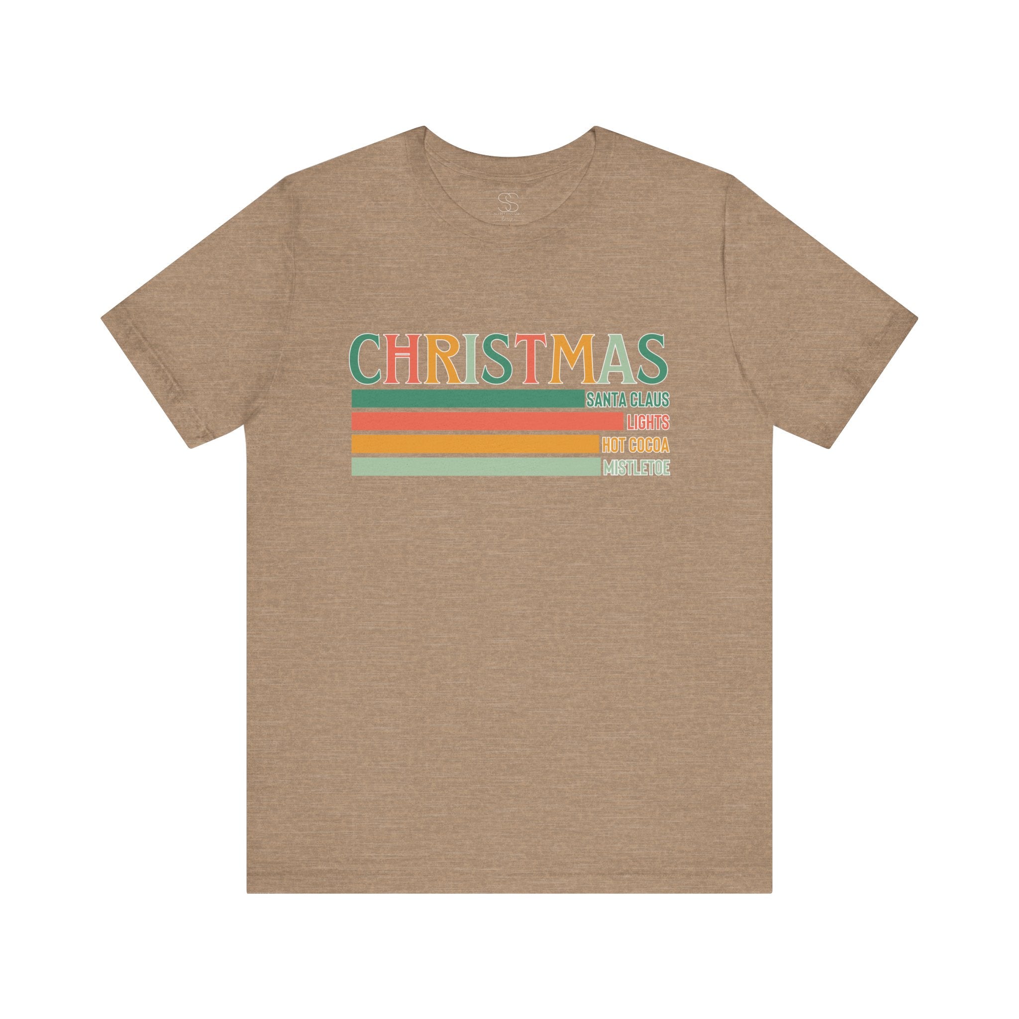 Christmas Words Unisex Jersey Tee
